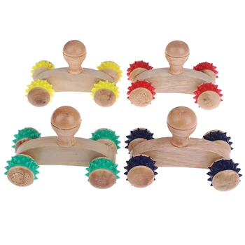 1Pcs Wooden 4 Solid Roller Massager Relaxing Hand Foot Head Body Face Massage Tool Reflexology Foot Massage Random
1Pcs Wooden 4 Solid Roller Massager Relaxing Hand Foot Head Body Face Massage Tool Reflexology Foot Massage Random