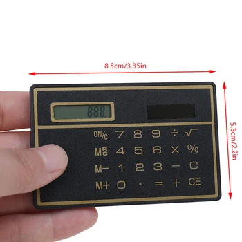 8 Digits Mini Ultra Thin Solar Power Calculator With Touch Screen Credit Card Design Calculator For Business School Dropshipping
8 Digits Mini Ultra Thin Solar Power Calculator With Touch Screen Credit Card Design Calculator For Business School Dropshipping
