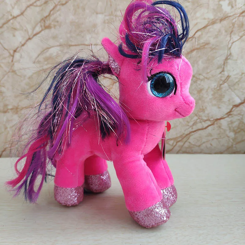 TY1110 Magia Pony Suave Osito Niños Juguete Details about   17CM Peluche Grande Ojos Unicornio 