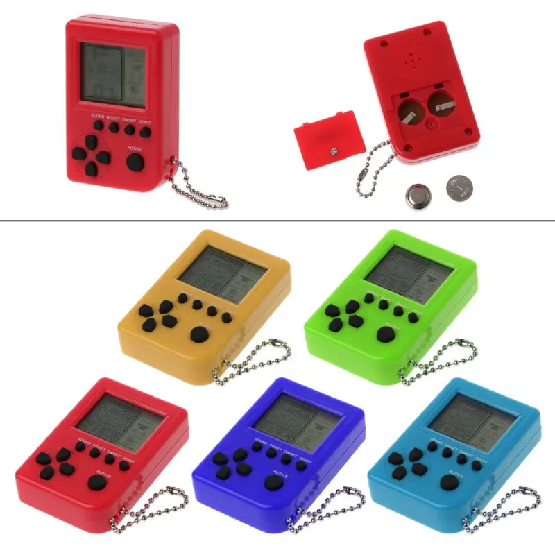 Tetris Mini Handheld Child Video Game Console Capsule Toy Built-in 26 Games Use for Key Chain Ring Gift Random Color
Tetris Mini Handheld Child Video Game Console Capsule Toy Built-in 26 Games Use for Key Chain Ring Gift Random Color