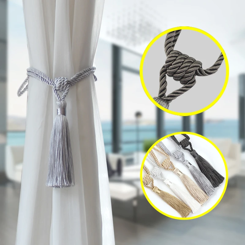 1Pc Tassel Tiebacks Curtain Room Accessories Curtains Holder Buckle Rope Handmade Weave Tassels Fringe Bandage Home Decoration
1Pc Tassel Tiebacks Curtain Room Accessories Curtains Holder Buckle Rope Handmade Weave Tassels Fringe Bandage Home Decoration