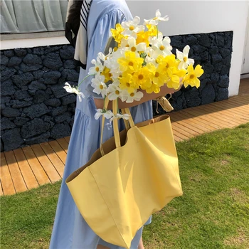 2020 New Fashion Large Capacity Women's Shoulder Crossbody Bags Tote Handbag Shopping Bag yellow Totes big Women Bag
2020 New Fashion Large Capacity Women's Shoulder Crossbody Bags Tote Handbag Shopping Bag yellow Totes big Women Bag