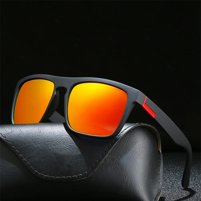 

Солнцезащитные очки Квадратные для мужчин и женщин, поляризационные, винтажные, в стиле ретро, брендовые дизайнерские, для вождения, рыбалки, зеркальные, с защитой от ультрафиолета