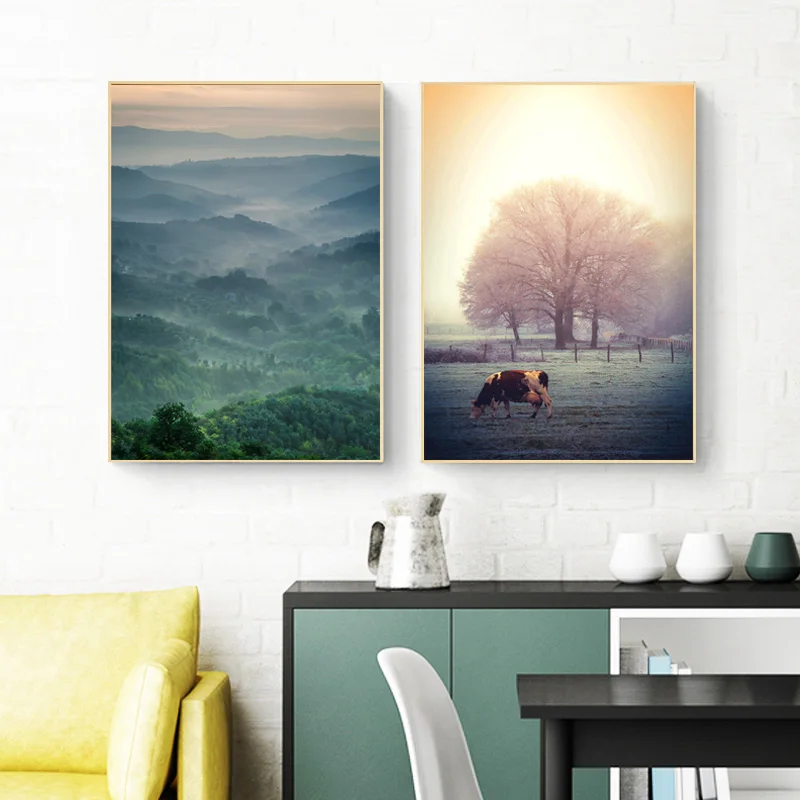 Forst Landscape Canvas Painting Sunset Wall Art Print Cow Animal Nordic Poster Modern Canvas Print Wall Pictures For Living Room
Forst Landscape Canvas Painting Sunset Wall Art Print Cow Animal Nordic Poster Modern Canvas Print Wall Pictures For Living Room