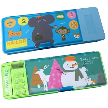 Multi-Function Cartoon Pencil Pen Case Holder Box with 4 Automatic Buttons Sharpener for Kids Student School Stationery Supplies
Multi-Function Cartoon Pencil Pen Case Holder Box with 4 Automatic Buttons Sharpener for Kids Student School Stationery Supplies