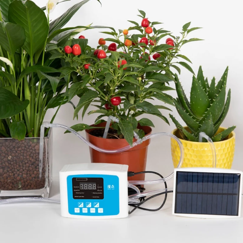 Indoor Solar Double Pump Automatic Watering Device Lazy Automatic Flower Watering Device Watering Flower Artifact
Indoor Solar Double Pump Automatic Watering Device Lazy Automatic Flower Watering Device Watering Flower Artifact