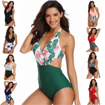 Deep V Multicolor Printed One-Piece Swimsuit Female Summer Sexy High Waist Hollowed One-Piece Swimsuit Beach Wading Swimsuit
Deep V Multicolor Printed One-Piece Swimsuit Female Summer Sexy High Waist Hollowed One-Piece Swimsuit Beach Wading Swimsuit