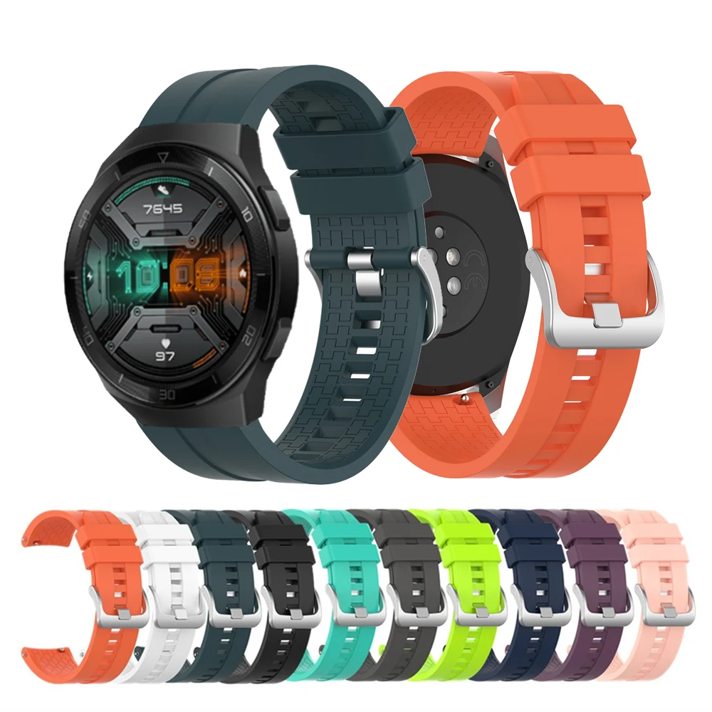 

22mm Band For HUAWEI WATCH GT 2E Smartwatch Silicone Sport Strap For Huawei Watch 3/GT 3 GT 2 46mm/GT 2 Pro/Runner Men Bracelet