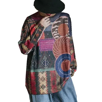 Abstract Print Sweaters Women Plus SIze Korean Tops Autumn and Winter Round Neck Knitted Sweater and Pullovers Womens AA237S30
Abstract Print Sweaters Women Plus SIze Korean Tops Autumn and Winter Round Neck Knitted Sweater and Pullovers Womens AA237S30