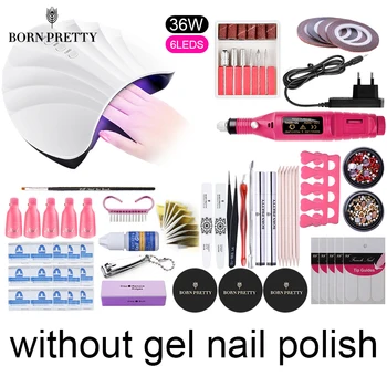 BORN PRETTY Gel Polish Set UV LED Lamp Dryer Nail Gel Remover Tool Set Nail Drill Machine Kit Nail Art Tool Extension UV Gel
BORN PRETTY Gel Polish Set UV LED Lamp Dryer Nail Gel Remover Tool Set Nail Drill Machine Kit Nail Art Tool Extension UV Gel