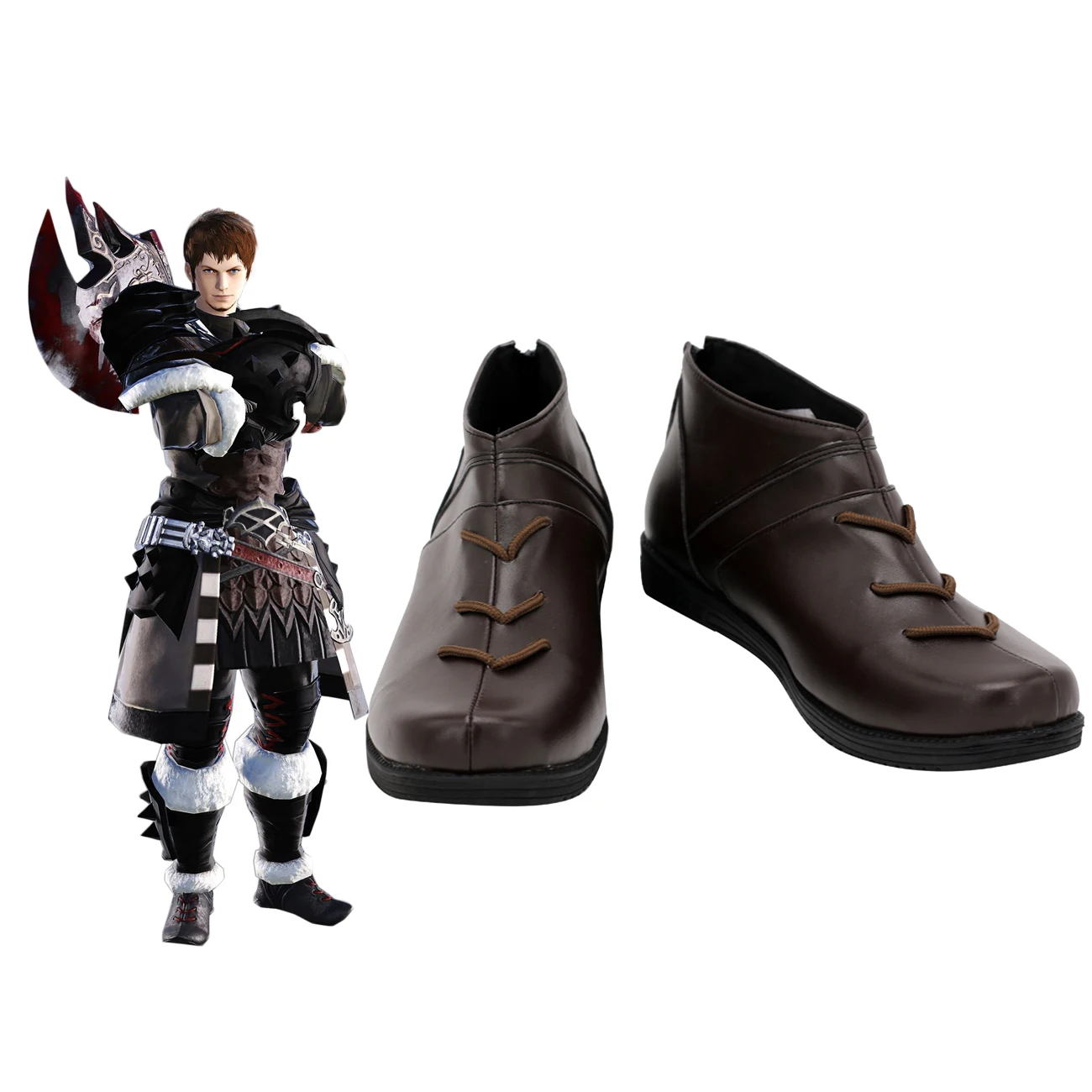 Final Fantasy XIV FF14 Ardbert Cosplay Shoes Brown Boots Custom Made Any Size for Unisex
Final Fantasy XIV FF14 Ardbert Cosplay Shoes Brown Boots Custom Made Any Size for Unisex