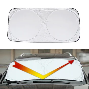 142 * 67cm Car Windshield Cover Silver Coated Cloth UV Protection Dustproof Anti-frost Sunshade Folding Cover
142 * 67cm Car Windshield Cover Silver Coated Cloth UV Protection Dustproof Anti-frost Sunshade Folding Cover