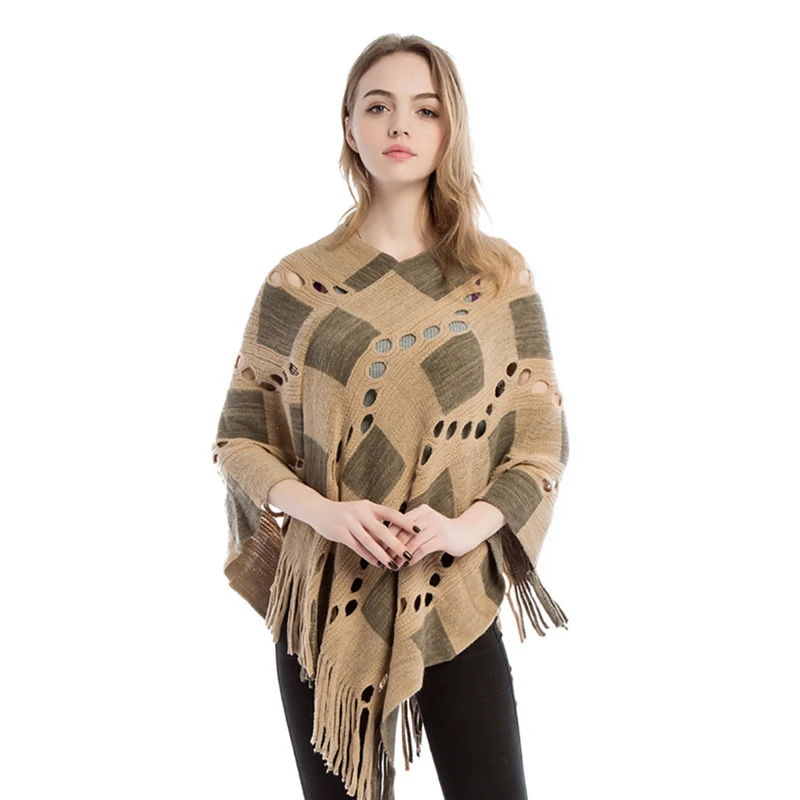 Autumn&Winter Girls Warm Shawl Square buckle Fringed Decroation Color Matching Wool Cloak Scarf ShawlCM
Autumn&Winter Girls Warm Shawl Square buckle Fringed Decroation Color Matching Wool Cloak Scarf ShawlCM