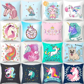 MIAOTU Design Unicorn Cushion Covers Cute Animal Decorative Pillows Cover for Kids Cartoon Sofa Pillowcases for Home Decor 
MIAOTU Design Unicorn Cushion Covers Cute Animal Decorative Pillows Cover for Kids Cartoon Sofa Pillowcases for Home Decor