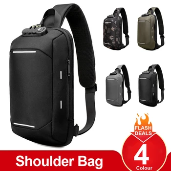 Portable Men Chest Bag Waterproof Shoulder Bags USB Charging Messenger Bag Anti Theft Code Lock Crossbody Bags Chest Pack
Portable Men Chest Bag Waterproof Shoulder Bags USB Charging Messenger Bag Anti Theft Code Lock Crossbody Bags Chest Pack
