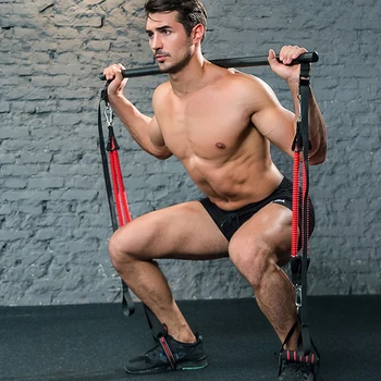 Training Bar Fitness Yoga Pilates Stretch Rope Resistance Bands Leg Arm Strength Nylon Structure Tube Muscle Training Bar Set
Training Bar Fitness Yoga Pilates Stretch Rope Resistance Bands Leg Arm Strength Nylon Structure Tube Muscle Training Bar Set