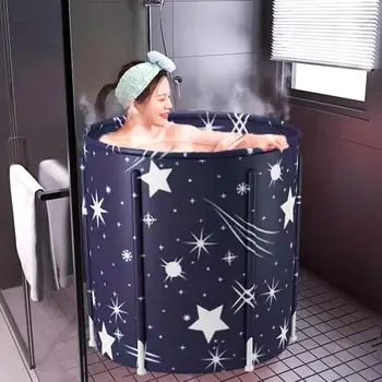 PVC Fabric Bathtubs Adult Folding Bath Barrel Household Plus Cotton Bath Barrel Large Tub SPA Bath Barrel Full Body Hot Tub 
PVC Fabric Bathtubs Adult Folding Bath Barrel Household Plus Cotton Bath Barrel Large Tub SPA Bath Barrel Full Body Hot Tub