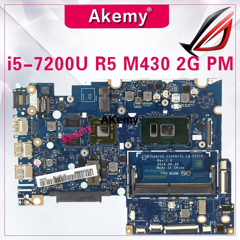For Lenovo Yoga510-14ikb flex-4-1480 notebook PC motherboard i5-7200U R5 M430 2G solo display la-e221p 100% test OK
For Lenovo Yoga510-14ikb flex-4-1480 notebook PC motherboard i5-7200U R5 M430 2G solo display la-e221p 100% test OK
