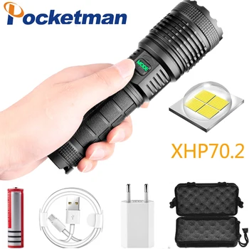 8000LM LED Flashlight xhp70.2 most powerful flashlight usb Zoom led torch xhp70 l2 use 18650 battery Best for Camping, fishing
8000LM LED Flashlight xhp70.2 most powerful flashlight usb Zoom led torch xhp70 l2 use 18650 battery Best for Camping, fishing