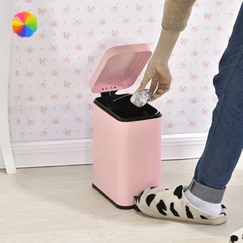 Stainless Steel Trash Can 5L Rectangular Step Trash Bin Kitchen Waste Bin for Bathroom Kitchen Living Room Office
Stainless Steel Trash Can 5L Rectangular Step Trash Bin Kitchen Waste Bin for Bathroom Kitchen Living Room Office