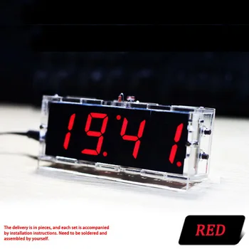 No battery English description 51 SCM digital clock kit light control 1 inch LED digital tube electronic clock DIY parts with sh
No battery English description 51 SCM digital clock kit light control 1 inch LED digital tube electronic clock DIY parts with sh