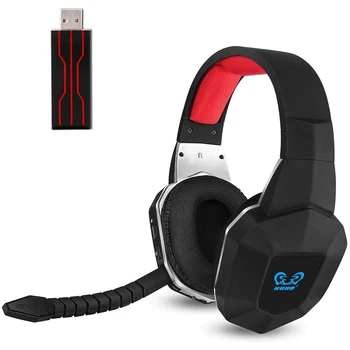

HUHD Wireless Headset 2.4Ghz Optical 7.1 Surround Sound Stereo Wireless Gaming Headphone for PS4/PS3 Noise Cancelling Microphone