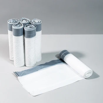 5/10 Roll Portable White Garbage Bag with Handle Thick Drawstring Large Home Kitchen Dormitory Garbage Bag 15pcs/Roll JS
5/10 Roll Portable White Garbage Bag with Handle Thick Drawstring Large Home Kitchen Dormitory Garbage Bag 15pcs/Roll JS
