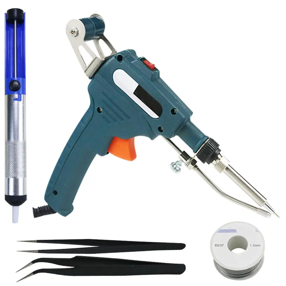 110V/220V 60W Electric Soldering Iron Automatically Send Tin Gun Handheld Internal Heating Heated Solder Kit Welding Repair Tool
110V/220V 60W Electric Soldering Iron Automatically Send Tin Gun Handheld Internal Heating Heated Solder Kit Welding Repair Tool
