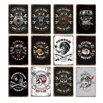 2020 New Motorcycle Skull Wolf Signs Metal Plaques Pub Club Wall Decoration Vintage Metal Tin Sign Home Garage Decor Art Posters
2020 New Motorcycle Skull Wolf Signs Metal Plaques Pub Club Wall Decoration Vintage Metal Tin Sign Home Garage Decor Art Posters