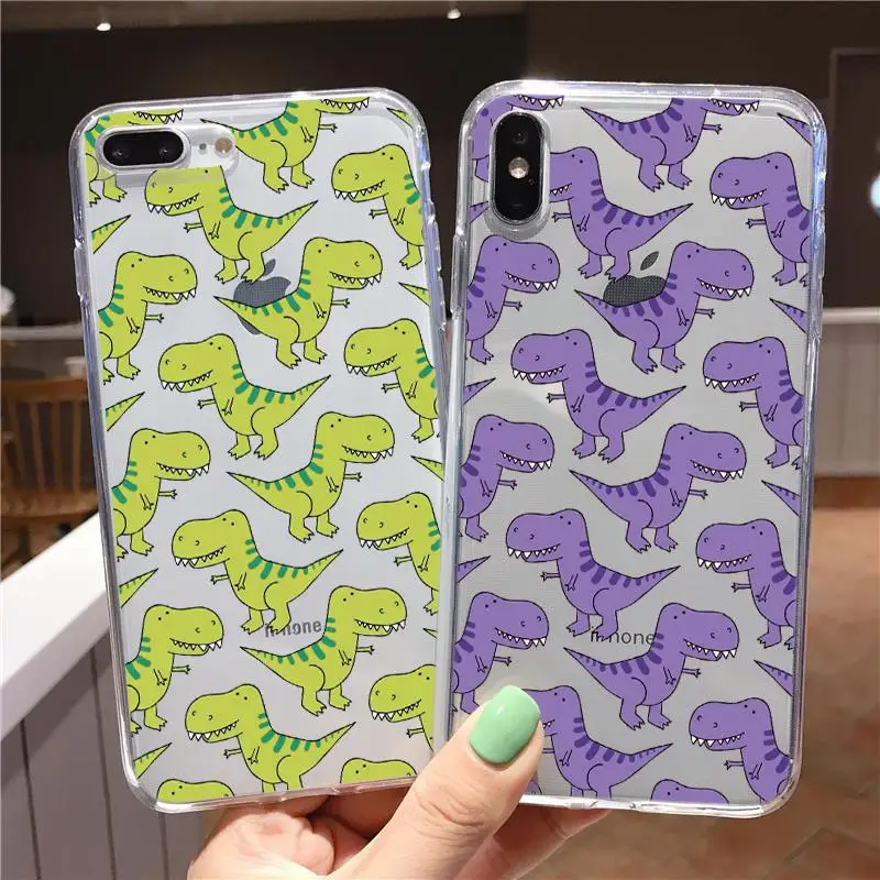 Чехол для Huawei Y5p Y8p Y6p Y7p Honor 9A 9S 9 C 10 10X 20 Lite 30S Pro 10i 8A 8X 9X Play 4T Nova 5T 7 SE с милым динозавром
