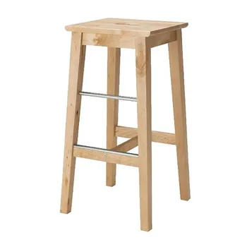 Solid Wooden Stool Bar Chair Simple Modern Family Front Desk High