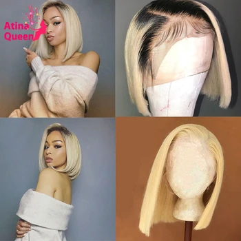 Deep Part 13x6 Blonde 613 Lace Front Wig Remy Pre Plucked Blunt Cut Colored Short Bob Ombre 1B Human Hair Wigs With Baby Hair
Deep Part 13x6 Blonde 613 Lace Front Wig Remy Pre Plucked Blunt Cut Colored Short Bob Ombre 1B Human Hair Wigs With Baby Hair