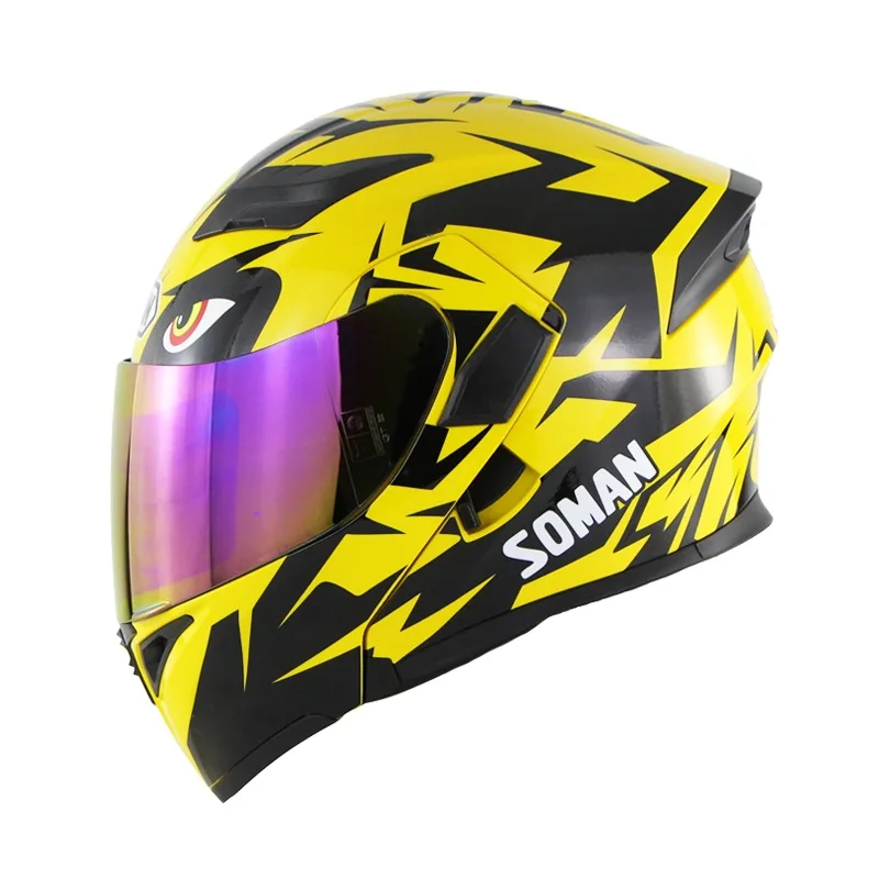 Motorcycle Helmet Double Lens Modular Helmet Full Helmet Four Seasons Locomotive Safety Helmet Speed Step through Soman 955
Motorcycle Helmet Double Lens Modular Helmet Full Helmet Four Seasons Locomotive Safety Helmet Speed Step through Soman 955