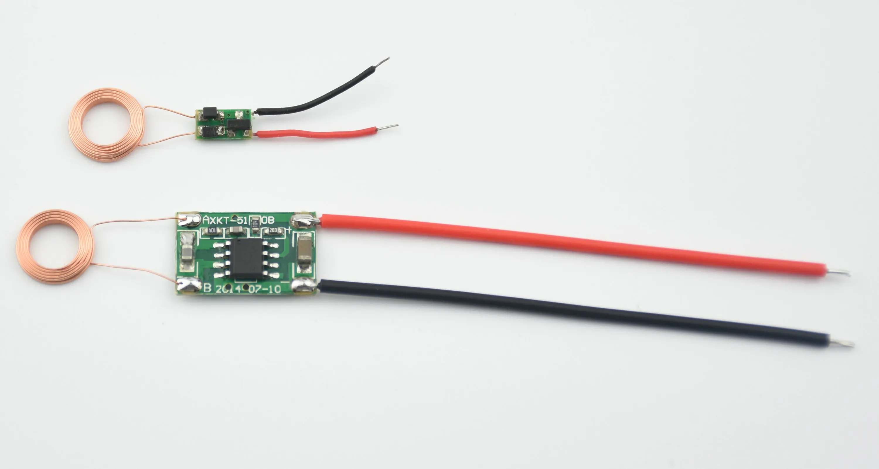 10mm Coil Small Receiving Wireless Charging Module Wireless Power Supply Module Chip IC Solution XKT510-04
10mm Coil Small Receiving Wireless Charging Module Wireless Power Supply Module Chip IC Solution XKT510-04