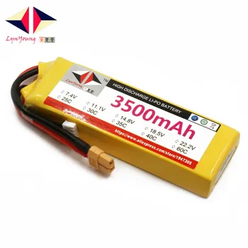 LYNYOUNG 11.1V 3500mAh 25C 30C 35C 40C 60C 3S Lipo Battery For RC Truck Plane Car Boat Quadcopter
LYNYOUNG 11.1V 3500mAh 25C 30C 35C 40C 60C 3S Lipo Battery For RC Truck Plane Car Boat Quadcopter