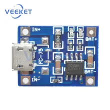 TP4056 Micro USB Charging Board 5V TP4056 18650 Lithium Battery Charger Power Module with Protection Board
TP4056 Micro USB Charging Board 5V TP4056 18650 Lithium Battery Charger Power Module with Protection Board