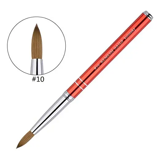Hot Sale #8#10#12#14#16 Kolinsky Sable Brush Acrylic Nail Art Brush Two Lines Design Metal Acrylic Salon Supplies 
Hot Sale #8#10#12#14#16 Kolinsky Sable Brush Acrylic Nail Art Brush Two Lines Design Metal Acrylic Salon Supplies