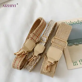 Cotton Linen Belt Bags Strap Accessories for Women New Fashion Adjustable Shoulder Handbag Strap Decorative Accessories Bags 
Cotton Linen Belt Bags Strap Accessories for Women New Fashion Adjustable Shoulder Handbag Strap Decorative Accessories Bags