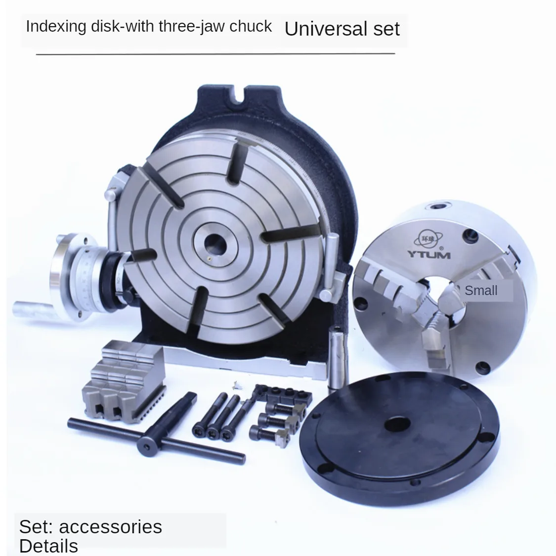 4/5 Inch Universal Indexing Table Rotary Table with Three-jaw/four-jaw Chucks Divider Head 4/6/8/10/12/14 Inch
4/5 Inch Universal Indexing Table Rotary Table with Three-jaw/four-jaw Chucks Divider Head 4/6/8/10/12/14 Inch
