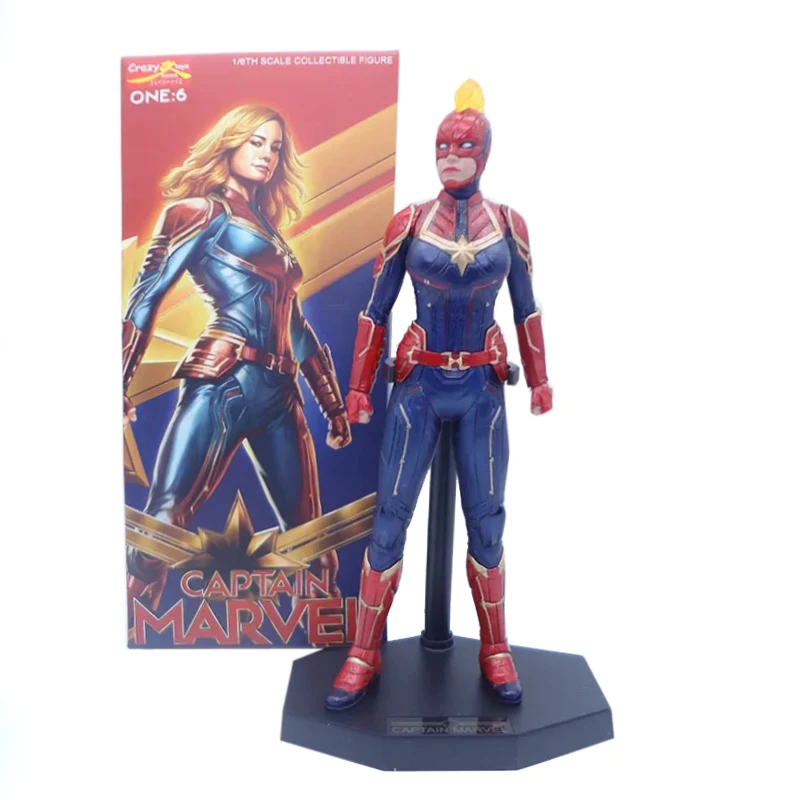 28cm Crazy Toys Marvel Avengers Super Hero Captain Marvel Statue PVC Action Figure Collectible Model Toy
28cm Crazy Toys Marvel Avengers Super Hero Captain Marvel Statue PVC Action Figure Collectible Model Toy