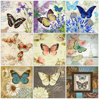 Huacan Diamond Painting Full Drill Butterfly Mosaic Cross Stitch Flower Embroidery Animal Decorations For Home 
Huacan Diamond Painting Full Drill Butterfly Mosaic Cross Stitch Flower Embroidery Animal Decorations For Home