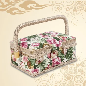 Rose Color Fabric Craft Needlework Storage Basket, Sewing Box lt Sewing Machine Household Sewing Box Storage Box
Rose Color Fabric Craft Needlework Storage Basket, Sewing Box lt Sewing Machine Household Sewing Box Storage Box