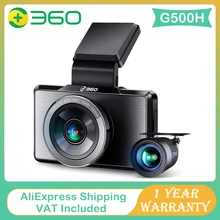 

360 G500H Dash Cam + 32G Card Front 2K FHD Rear 1080P Dual Camera 160" FOV 3.0" Smart Car DVR 4MP WIFI Google Maps GPS PK 70mai