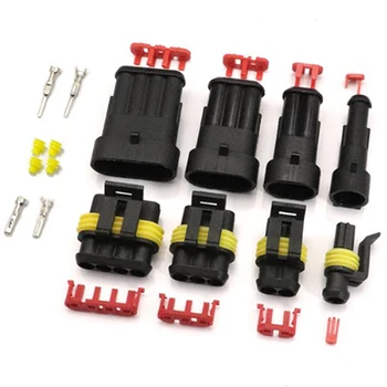 352PCS HID Waterproof Connectors 1/2/3/4Pin Car Electrical Wire Connector Plug Electrical Wire Cable Car Auto Truck Wire Harness
352PCS HID Waterproof Connectors 1/2/3/4Pin Car Electrical Wire Connector Plug Electrical Wire Cable Car Auto Truck Wire Harness