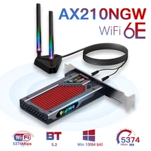 fenvi WiFi 6E Intel AX210 RGB PCIe Wireless Adapter Bluetooth 5.2 Network Card Tri Band 2.4G/5G/6GHz 802.11AX Win 10 For Desktop
fenvi WiFi 6E Intel AX210 RGB PCIe Wireless Adapter Bluetooth 5.2 Network Card Tri Band 2.4G/5G/6GHz 802.11AX Win 10 For Desktop