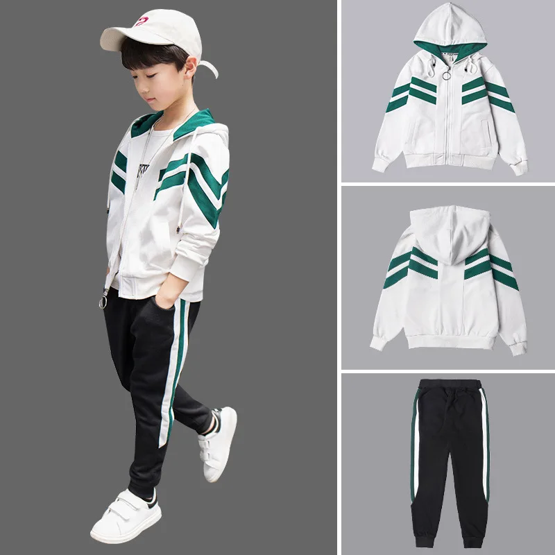 Spring Autumn Casual Teenage Boys Sport Wear 3 Piece Sets Hooded Striped Jackets+Pullovers+Sweatpants Kids Boys Tracksuit 4-15T
Spring Autumn Casual Teenage Boys Sport Wear 3 Piece Sets Hooded Striped Jackets+Pullovers+Sweatpants Kids Boys Tracksuit 4-15T