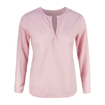 Women's Long Sleeve Tee Shirt New V Collar Solid Color Sexy Blouse Spring And Summer Fashion Leisure Comfortable Clothing
Women's Long Sleeve Tee Shirt New V Collar Solid Color Sexy Blouse Spring And Summer Fashion Leisure Comfortable Clothing