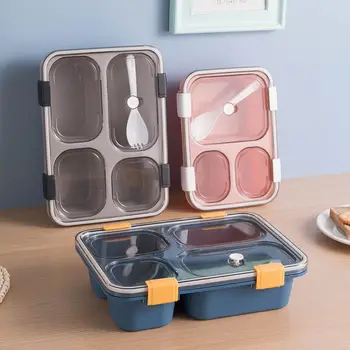Lunch Box with Spoon Separate Compartments Leakproof Bento Box Microwave Dinnerware Lunch Box Food Container for Student
Lunch Box with Spoon Separate Compartments Leakproof Bento Box Microwave Dinnerware Lunch Box Food Container for Student