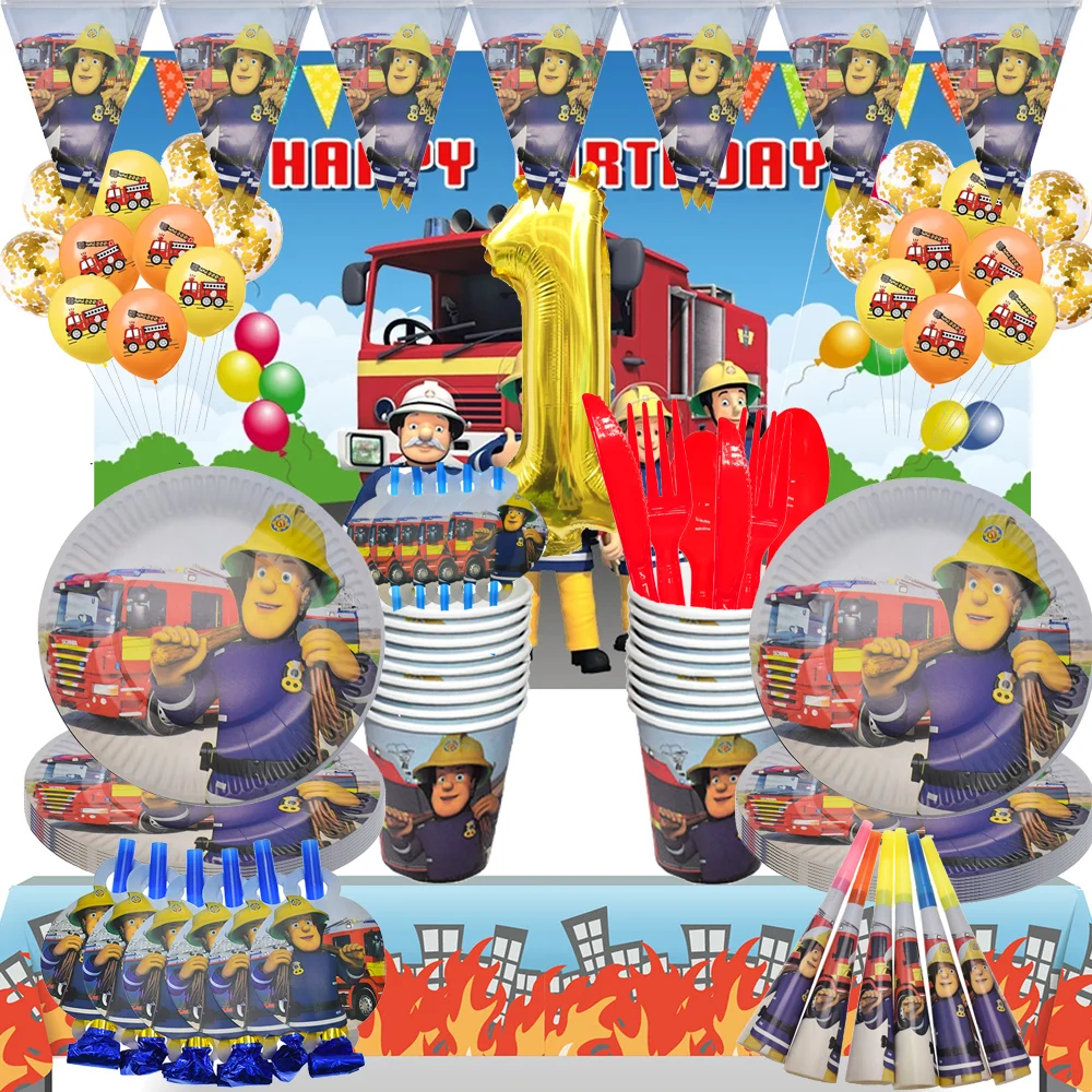 Fireman Sam украшение для торта на день рождения тему "Лошадки карусели" набор