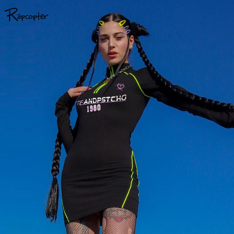 Rapcopter Printed Budding Strip Women Casual Dresses Long Sleeve Autumn Fashion Fitness Mini Dress Gethic Korean Sheath Dresses
Rapcopter Printed Budding Strip Women Casual Dresses Long Sleeve Autumn Fashion Fitness Mini Dress Gethic Korean Sheath Dresses